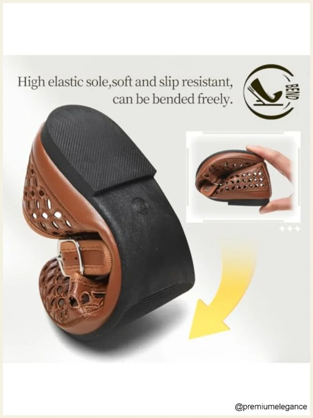 Perforated Mary Jane Flats Breathable Cutout Retro Flat Shoes Adjustable Strap